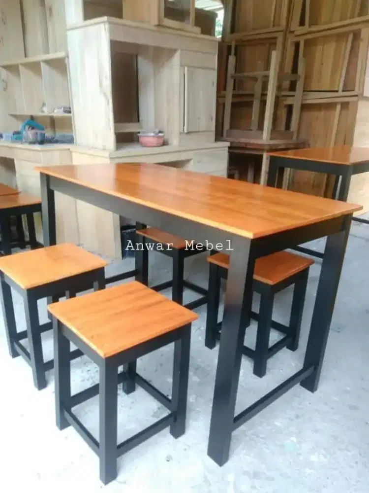 Meja kafe minimalis kuat awet ekonomis