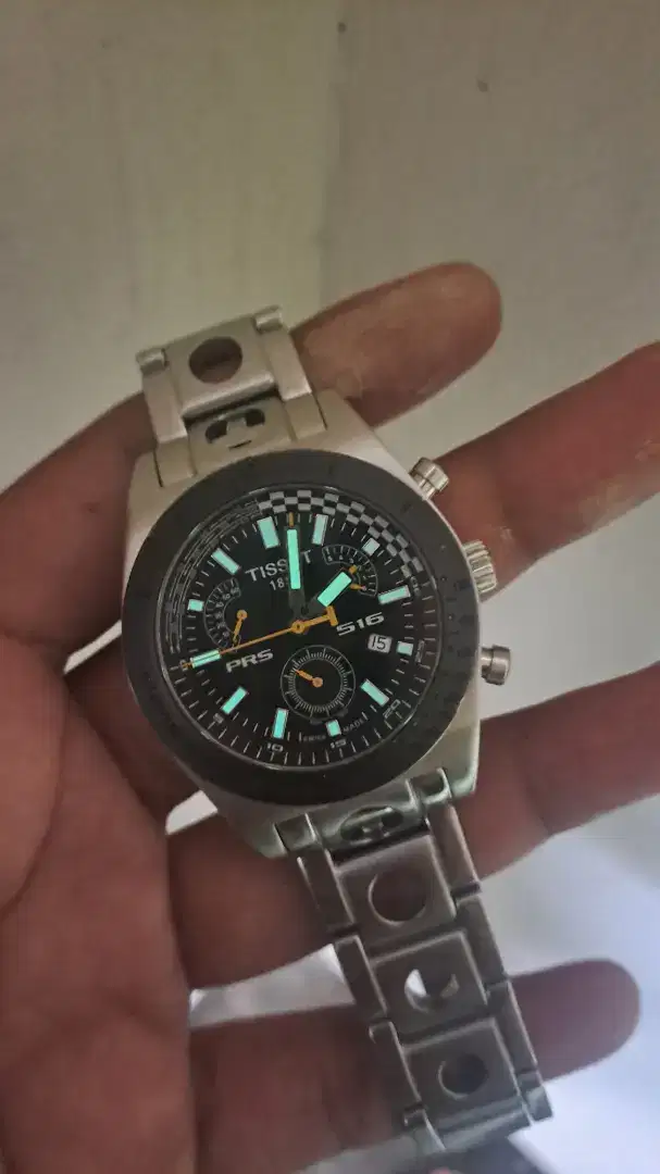 Tissot PRS 516 Retrograde Racing dial chronograph