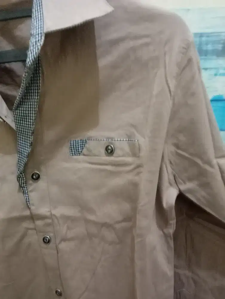 Kemeja Coklat Supra Dry lengan Panjang