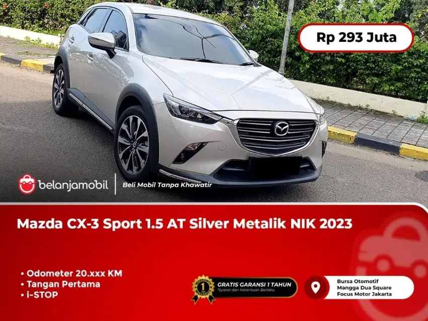 [ LOW KM ] Mazda CX-3 CX3 CX 3 Sport 1.5 AT Silver 2023 2024