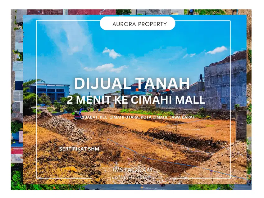 TANAH MURAH AREA CIBABAT 3 MENIT KE STASIUN CIMAHI