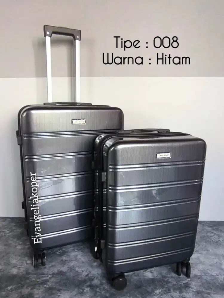 Koper pc anti pecah, koper 1 set, koper polo fiber