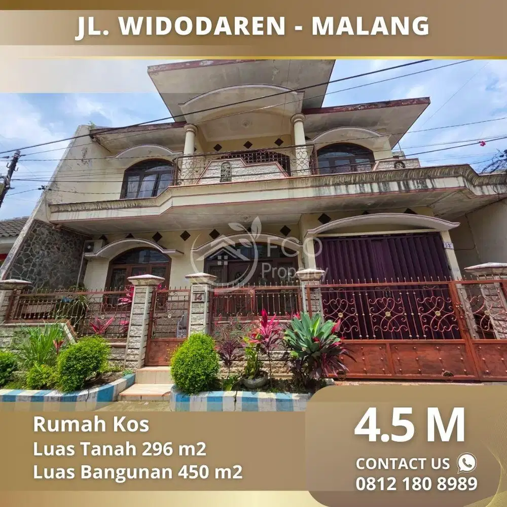 Rumah Induk Dan Kos Lokasi Belakang Kayutangan Heritage Malang