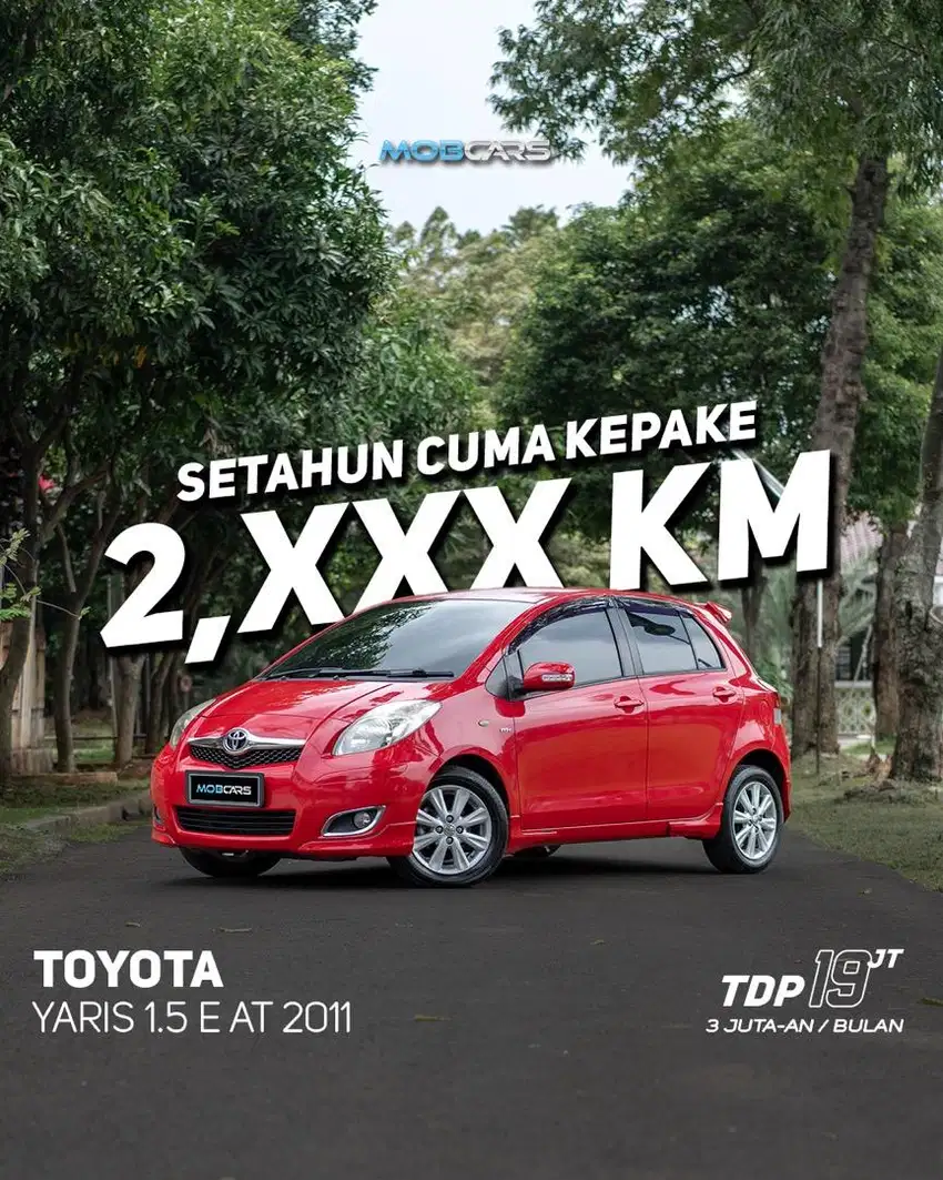 Yaris 1.5 E AT 2011 - MERAH FREE Detailing Poles Waxing Hingga 2th