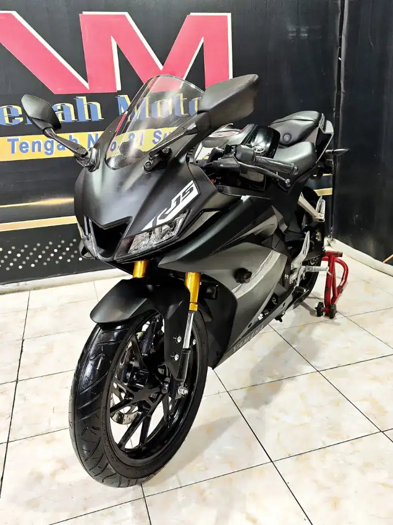 Yamaha All New R15 VVA V3 TH 2021 ODO 11rb racing black gas pol