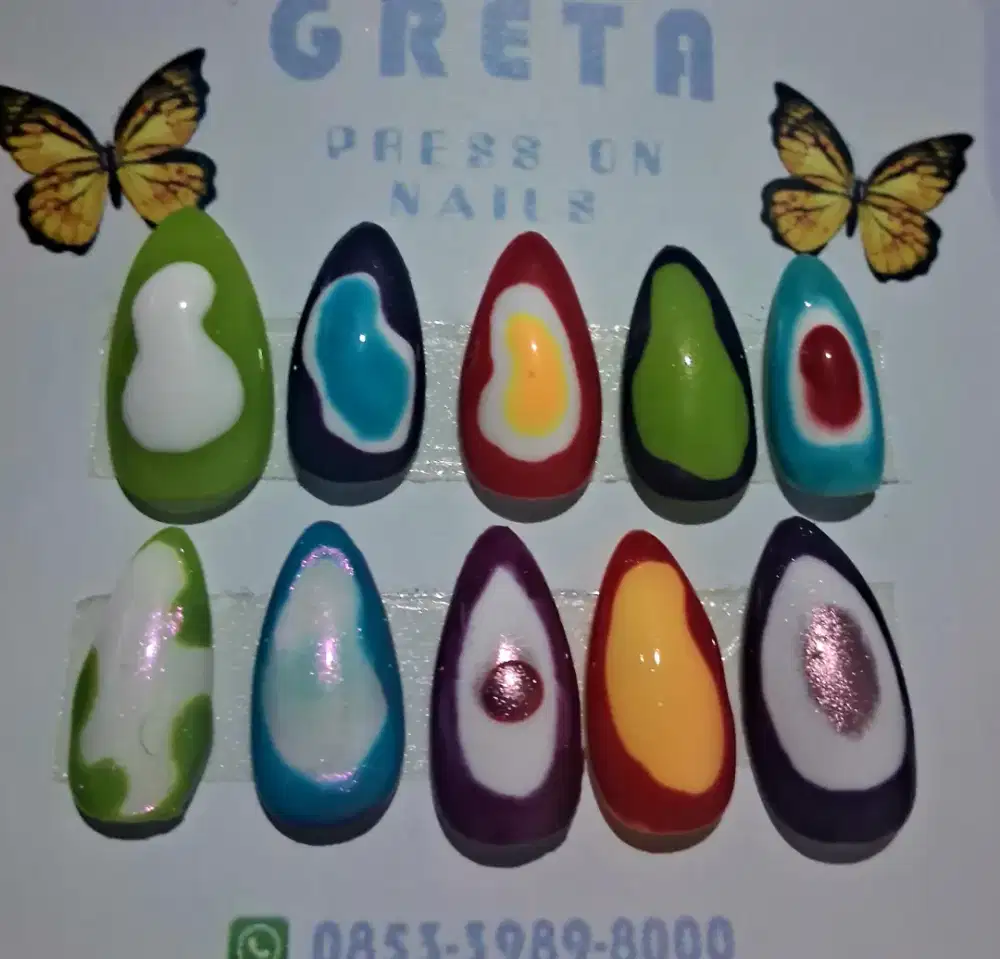 Nail tip include lem n kikir