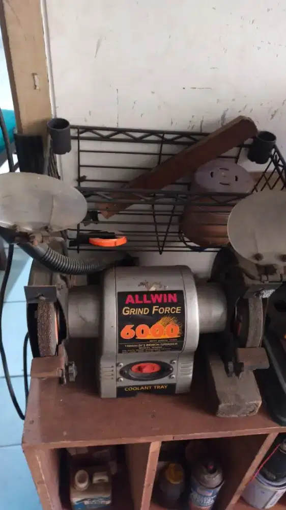Mesin Grinda meja 150 mm..merk allwin 6000