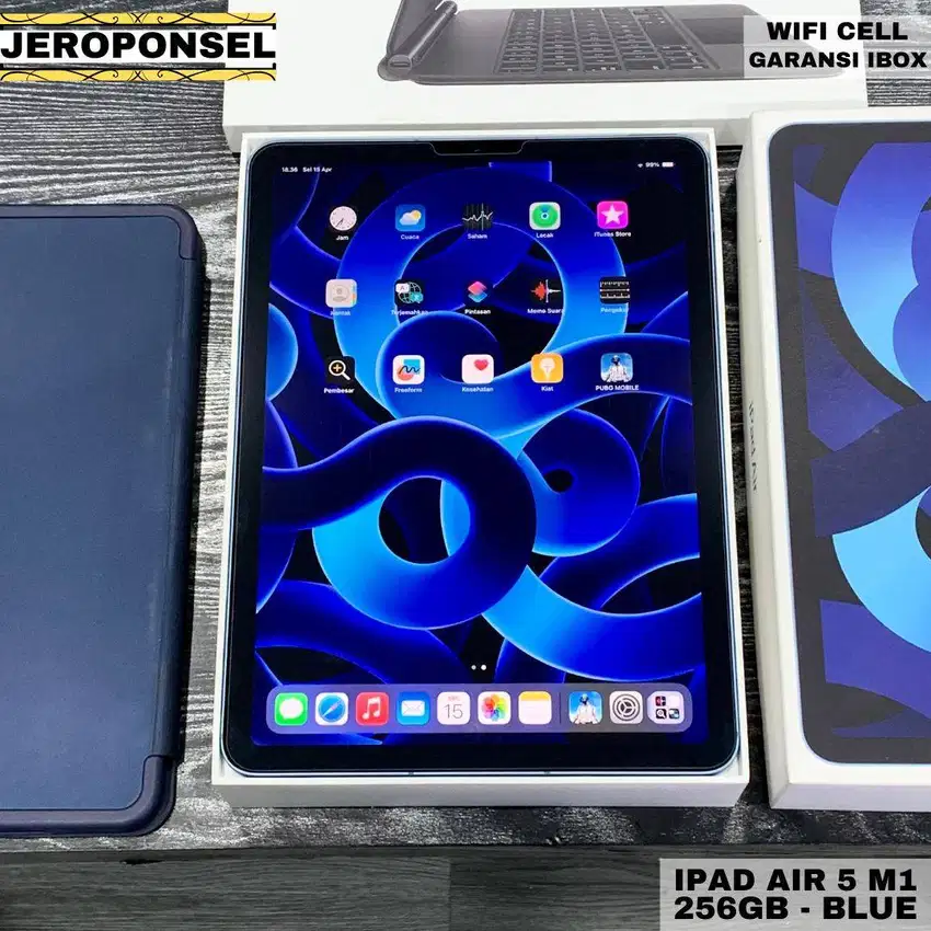 IPAD AIR 5 M1 256GB WIFI CELLULAR IBOX MULUS LIKE A NEW FULL SET ORI