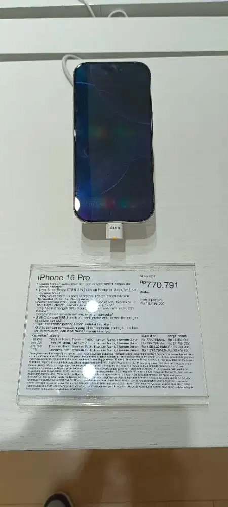 (Baru) Iphone 16 Pro 128GB Garansi Resmi Ibox