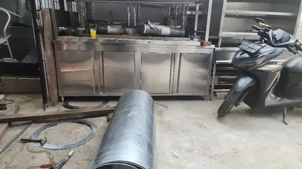 Di cari kenek finishing lasan argon untuk kitchen equipment