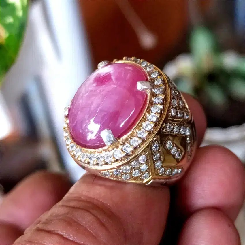 Ruby fatwa big size Ring perak