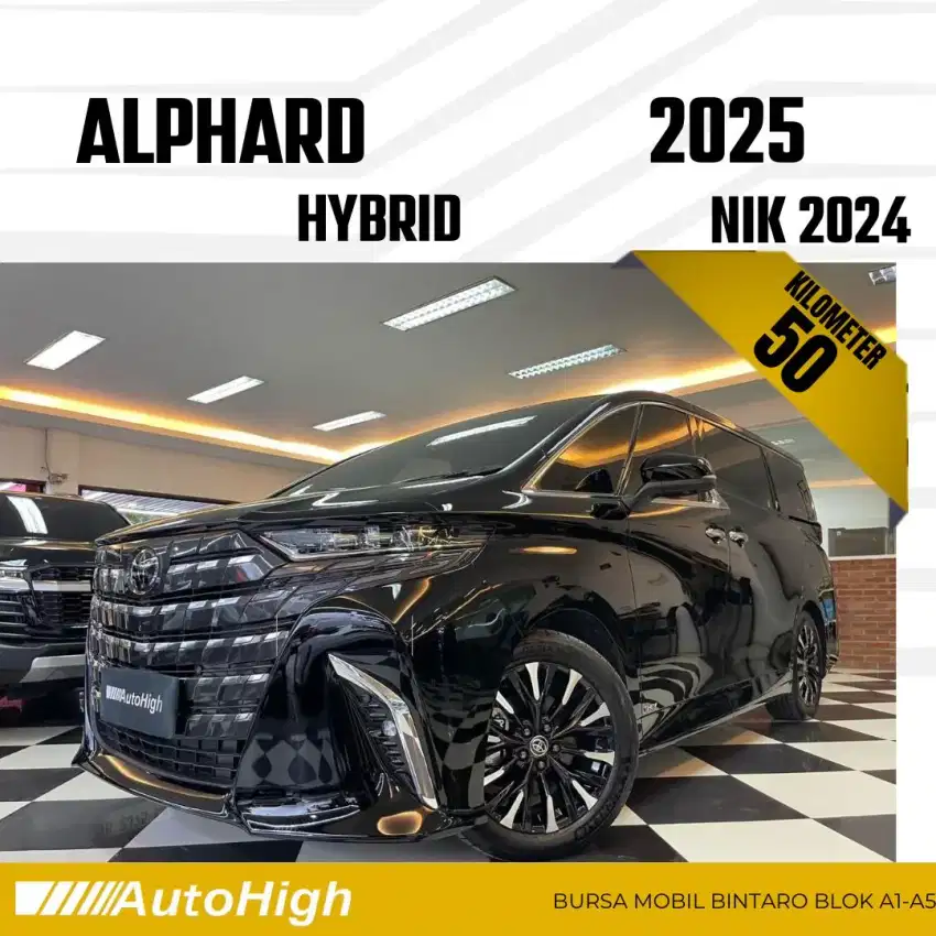 DP10% [Km.50] Alphard Hybrid 2024 Black Modellista Reg 2023 #AUTOHIGH