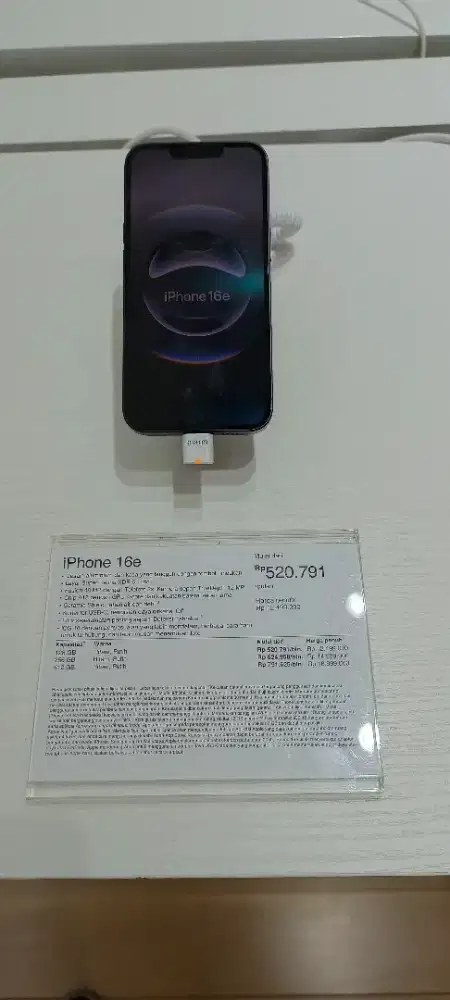 (Baru) Iphone 16e 128GB Garansi Resmi Ibox