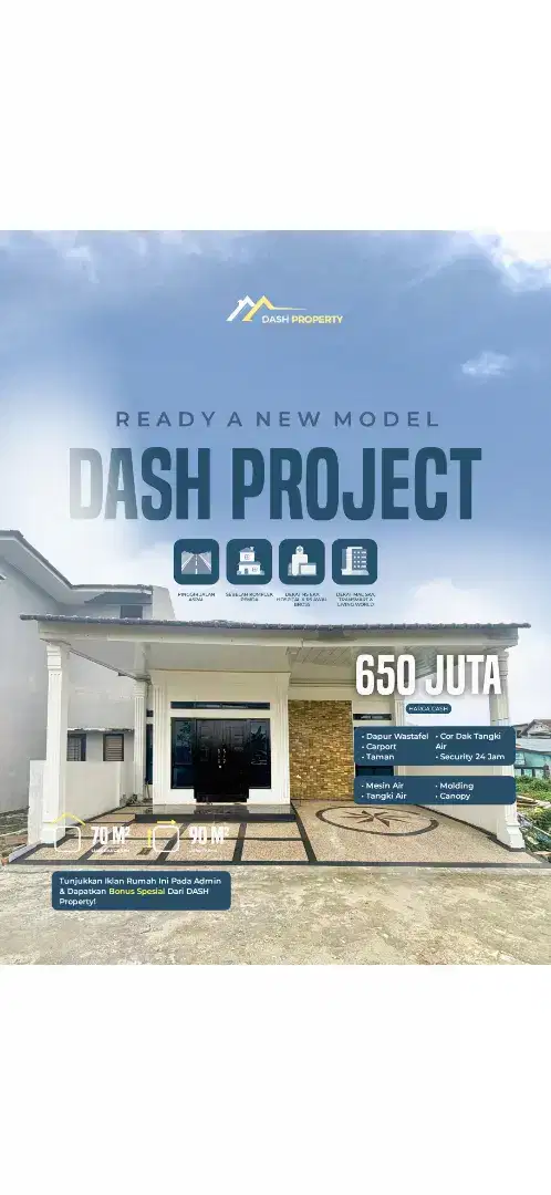 RUMAH CLUSTER DEKAT KOMPLEK PEMDA