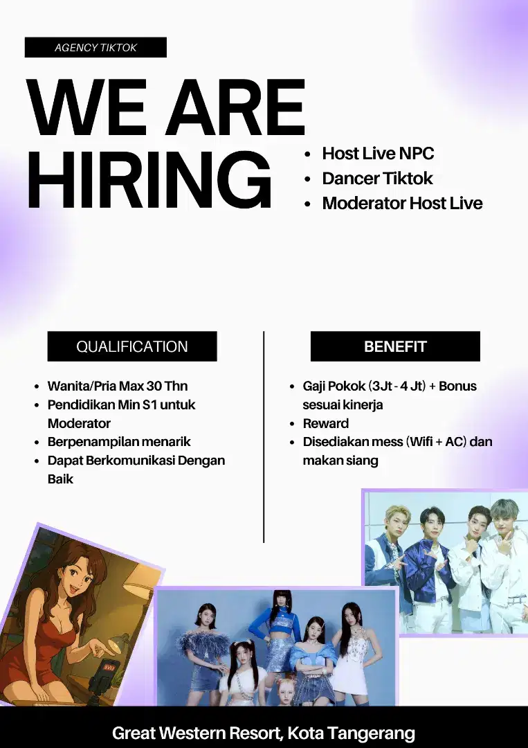 Walk In Interview Host Live, Moderator Live & Dancer