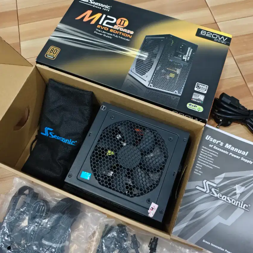 PSU Seasonic M12ii 620W Full Modular 80+ Bronze Evo Edition Fullset