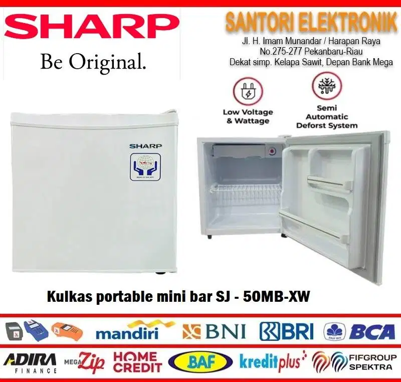 PROMO KULKAS MINI 1 PINTU SJ-50MB XW