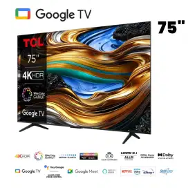 TCL 4K UHD GOOGLE TV 75 Inch Dolby Atmos 75P755 Color By Gamut HDR PRO