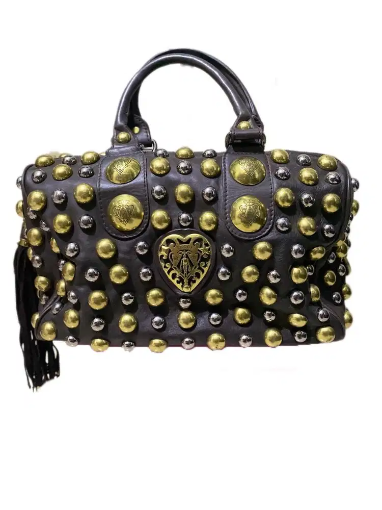 GUCCI Babouska studded Boston bag Leather handbag patterns Bags / Tas