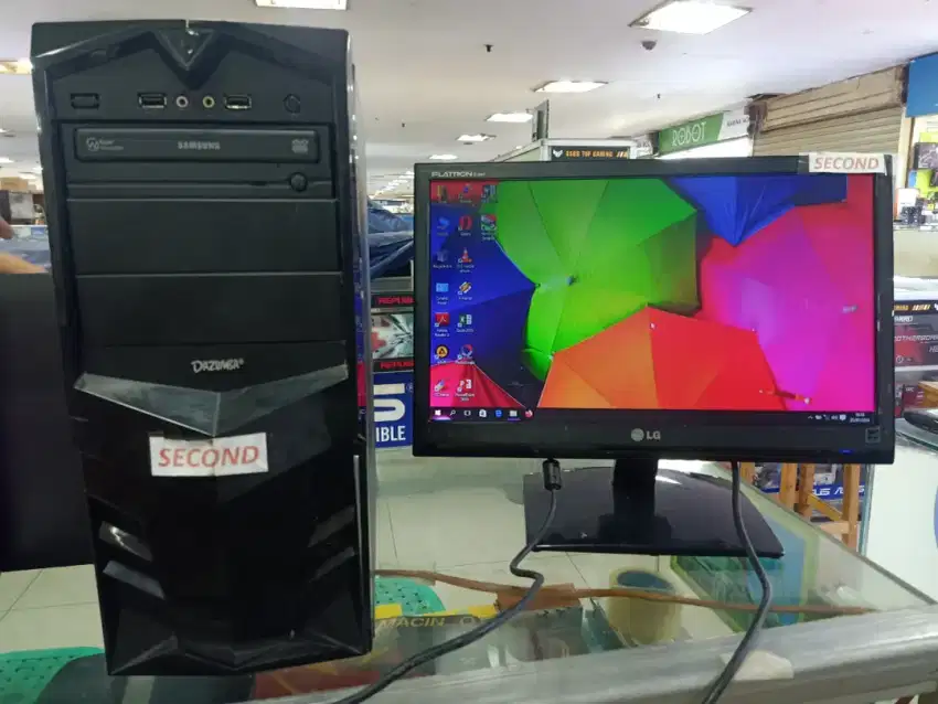 Jual Satu Sett Murah Komputer PC Core i3 Ram 4GB HDD 500GB LED 16
