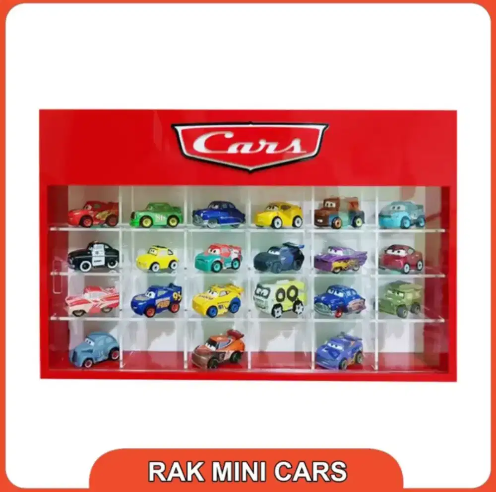 Rak Akrilik Acrylic Diecast Mattel Disney CARS 3 Mini Racers 24
