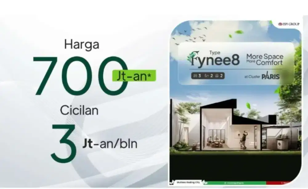 Jual Rumah Bekasi 1 Lantai di Mutiara Gading City Bekasi Lokasi ok