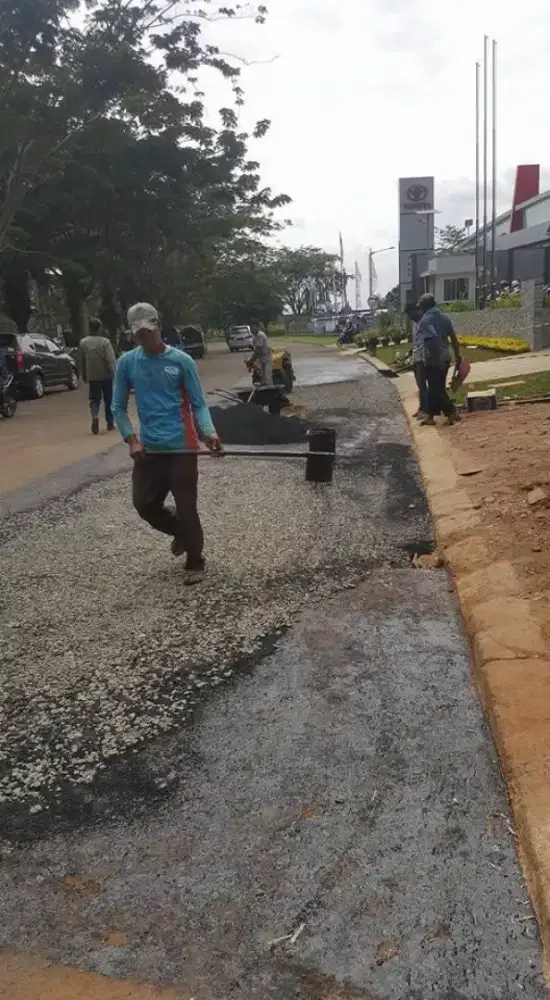 Paving Paving Blok Hotmix Aspal Beton