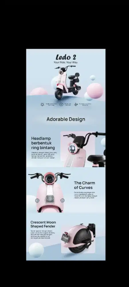 E-BIKE SEPEDA LISTRIK OFERO LEDO  II SLA  SPEED 37KM/H POWER 500W