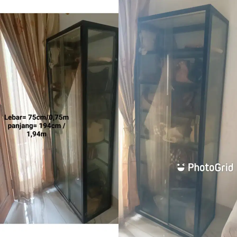 SALE 2 Etalase besi kokoh