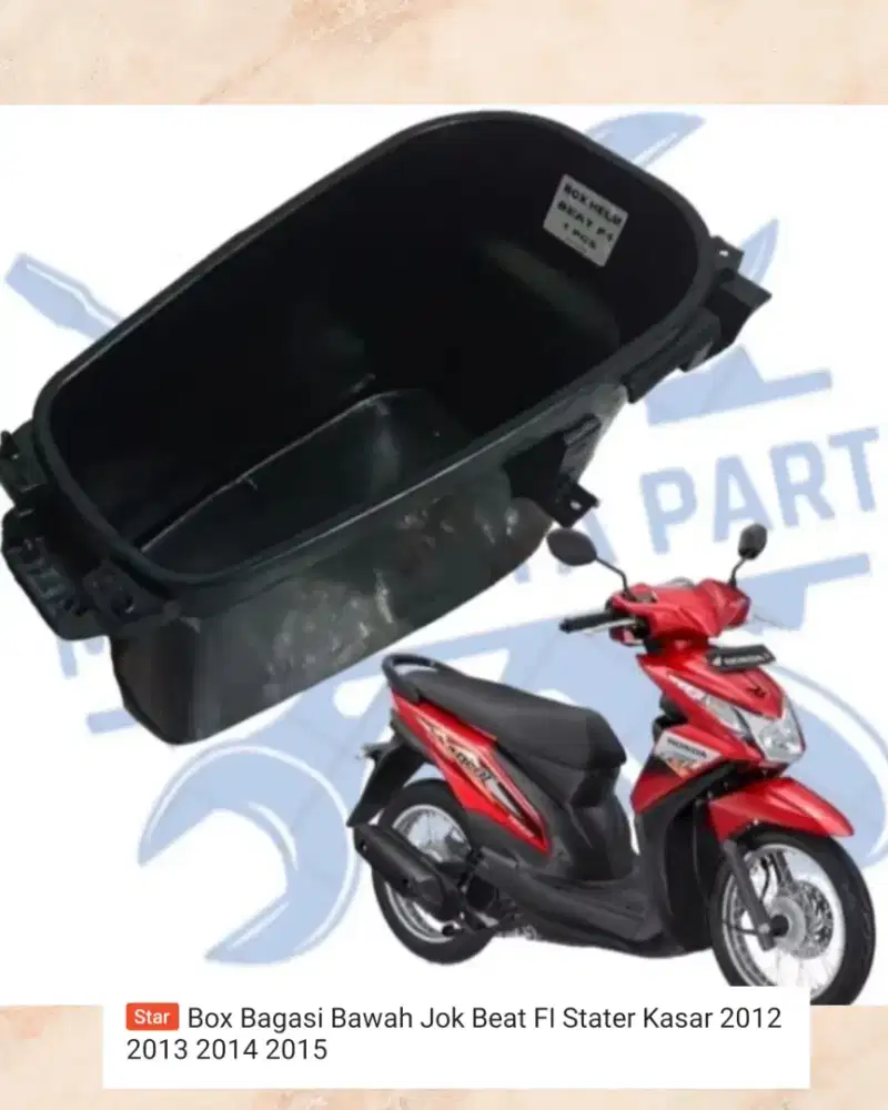 Box bagasi honda beat fi 2022-2015