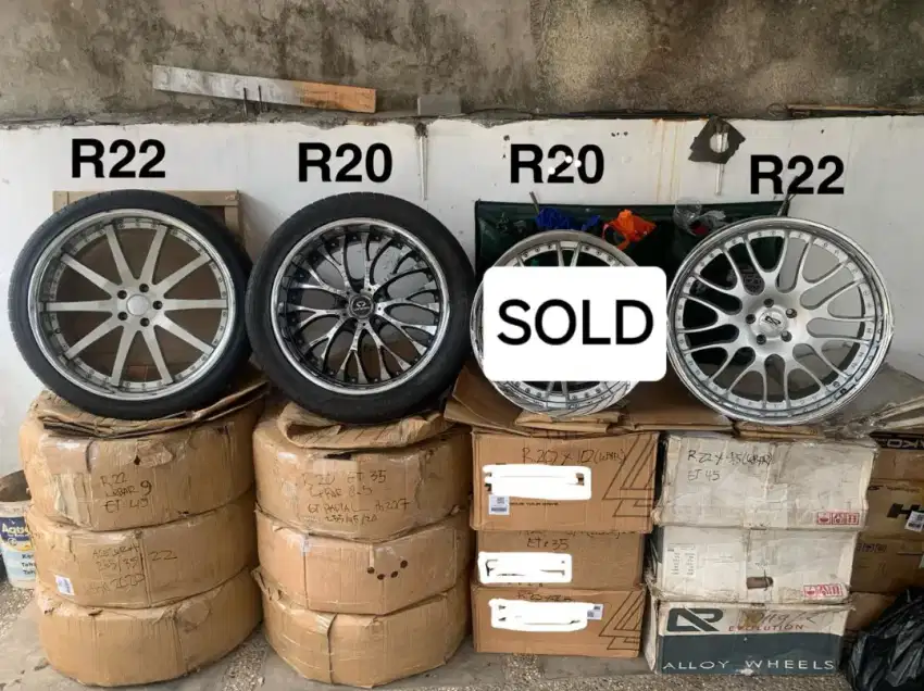 Velg bekas dari pada berdebu