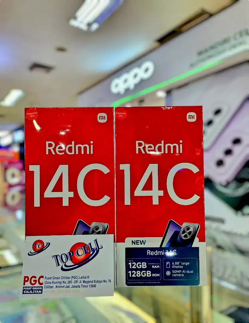 NEW REDMI 14C RAM 8/256 GARANSI RESMI 100%