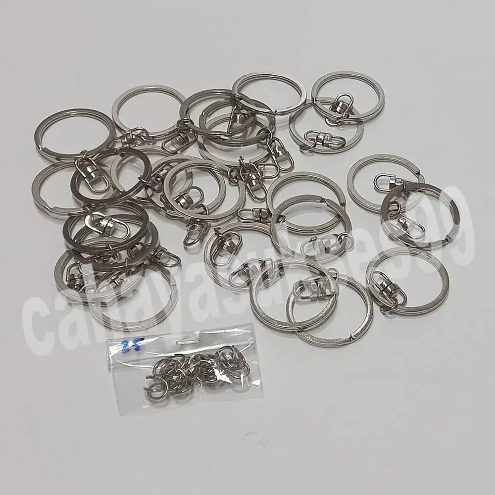 Ring Gantungan Kunci 3,5cm Keychain Souvenir Barang Promosi Paket 25pc