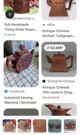 YiXing teapot Yi Xing teko tea pot original langka Qing dinasti