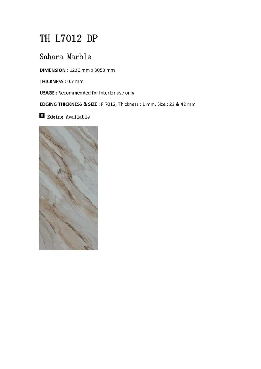 TACO Laminate HPL Woodgrain Type Long 3 Meter Kode DP Lapisan Furnitur