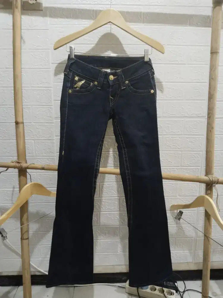 JUAL JEANS IMPORT ORIGINAL MERK TRUE RELIGION USA SIZE 27 BLUE BLACK