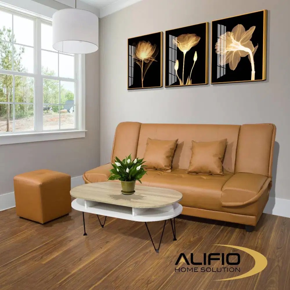 Sofa Bed/type Elizabeth/leather PU/multifungsi/ALIFIO