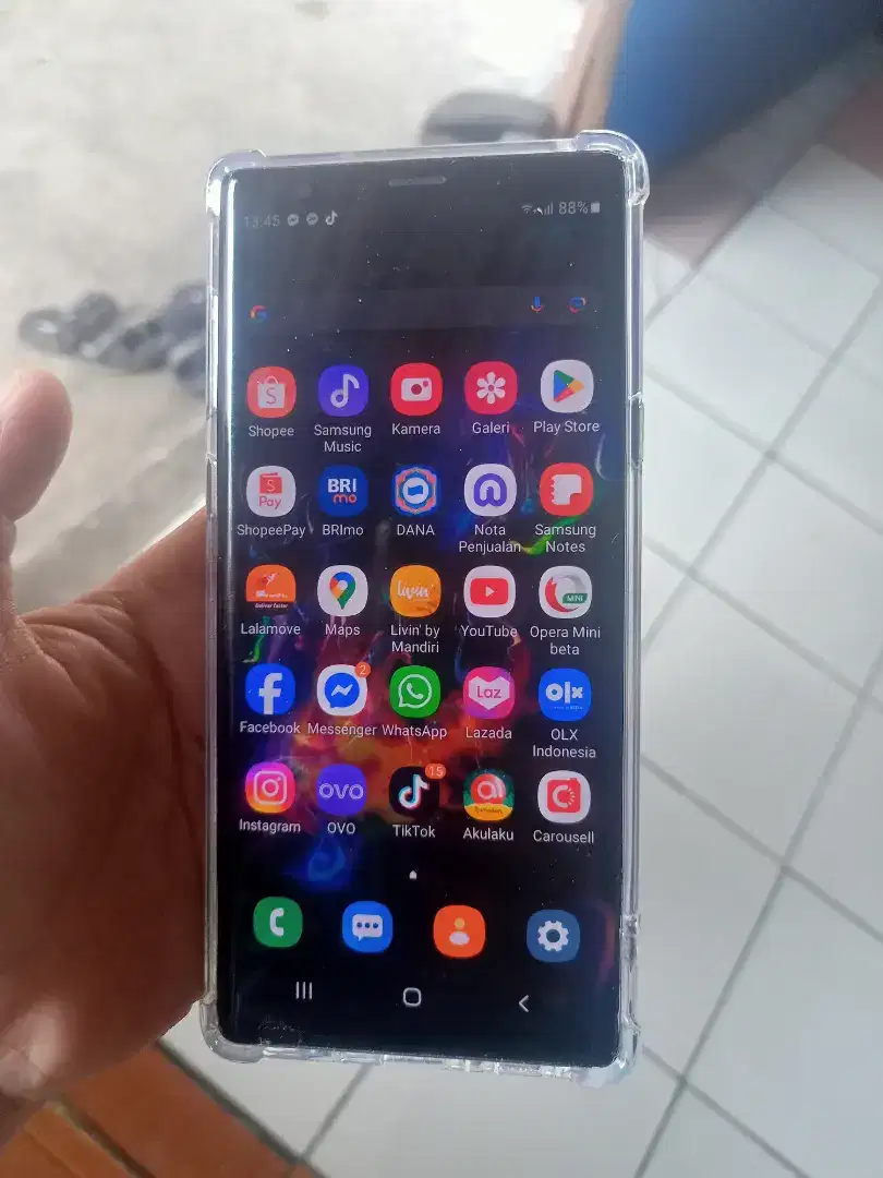 Samsung note 9 shadow dikit