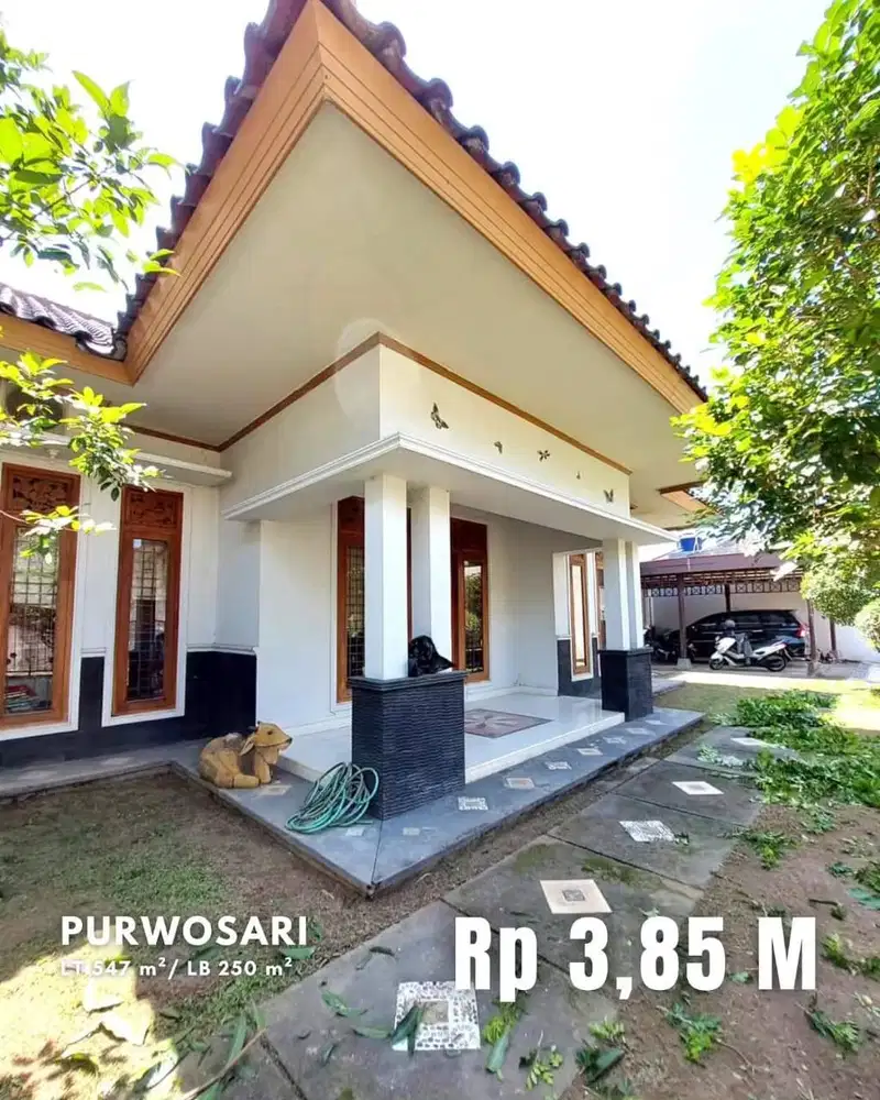 Dijual Rumah Mewah Halaman Luas di Purwosari dekat Jalan Kaliurang