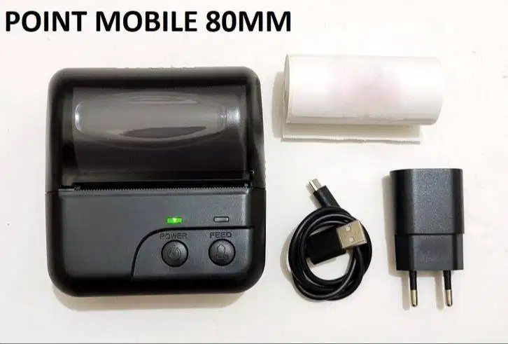 Printer struk thermal bluetooth dan label thermal 80mm multifungsi BLK