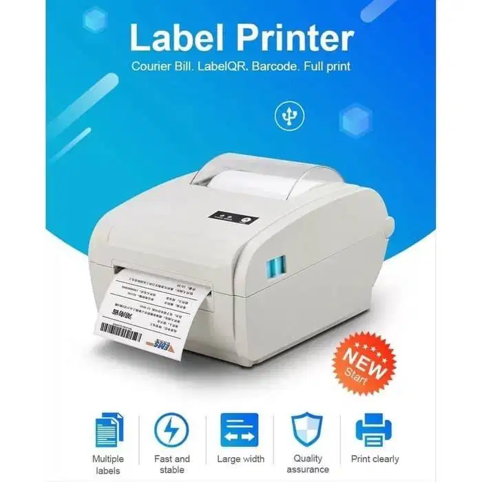 printer label thermal bluetooth 100mm a6 USB ALPHA 420UB  White