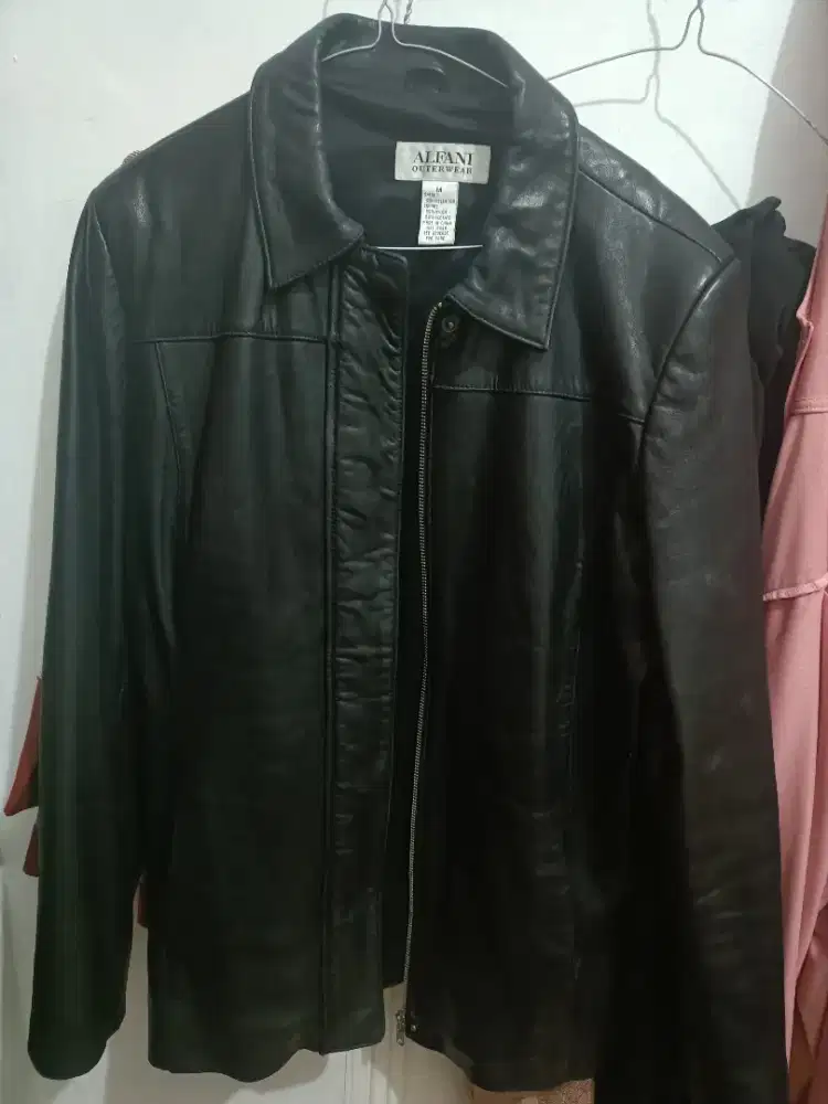 Jaket kulit domba asli