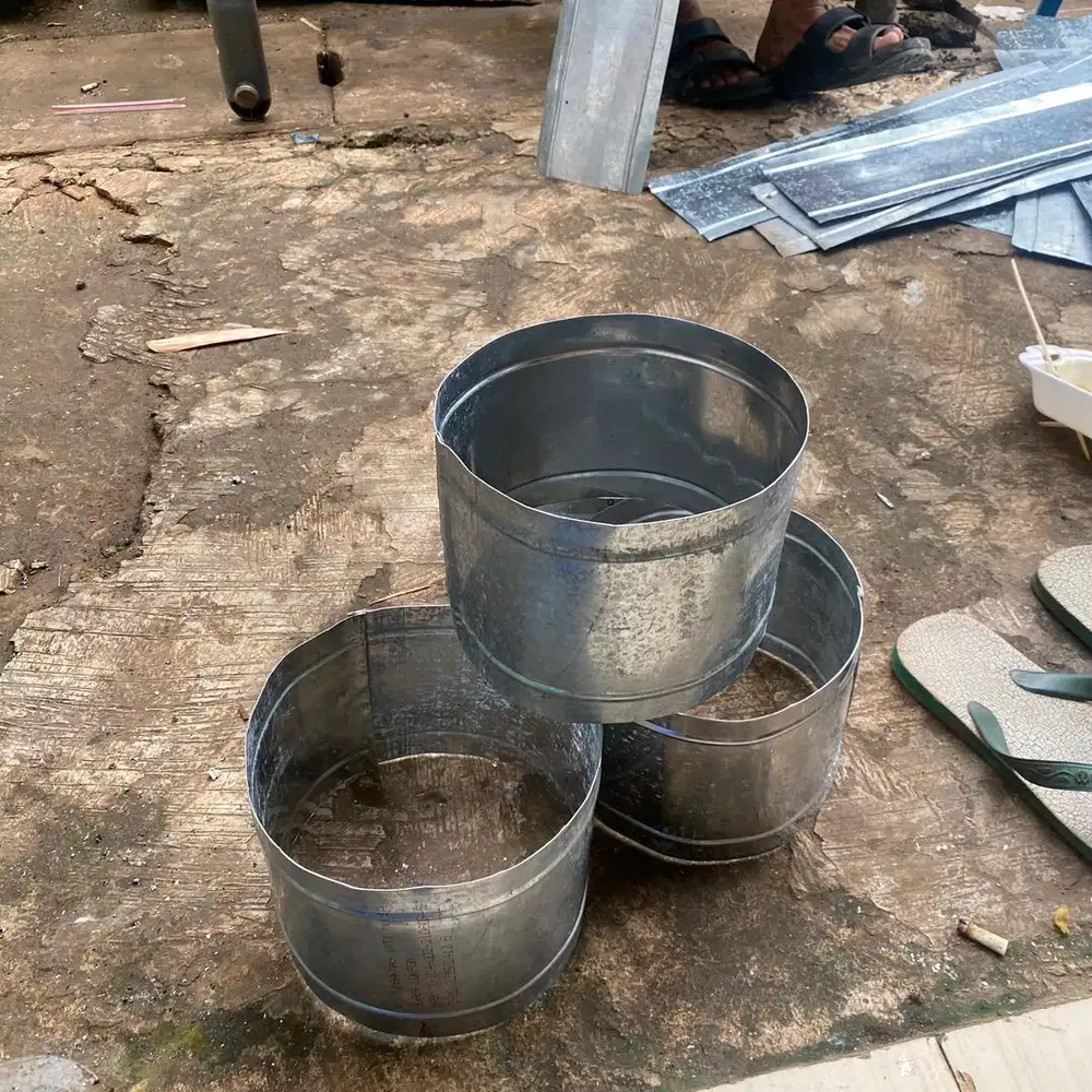 Spigot/sok bulat polos ducting 10”