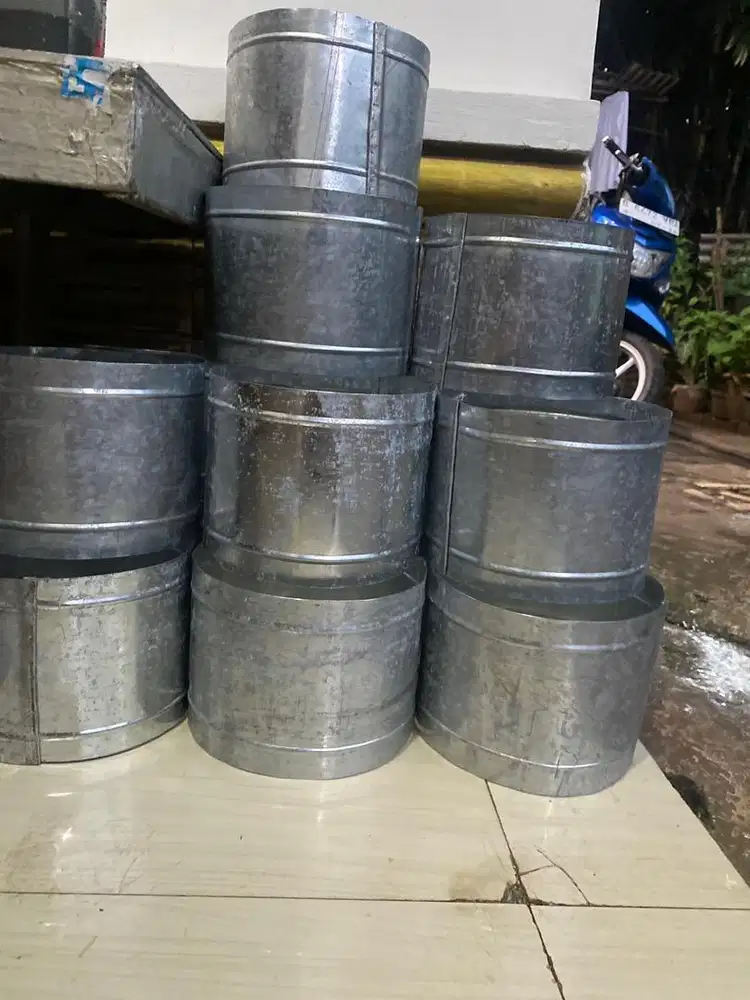 Spigot/sok bulat polos ducting 6”