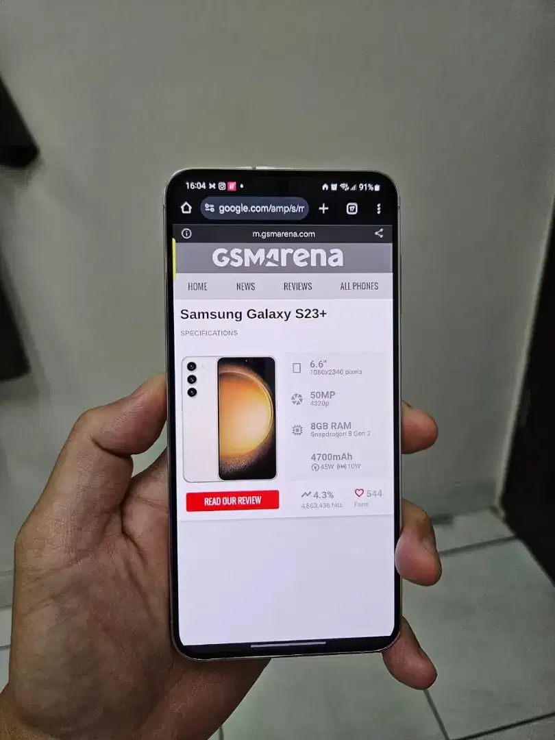 Samsung S23 plus 8/256 masih ada garansi SEIN Mulus No Minus