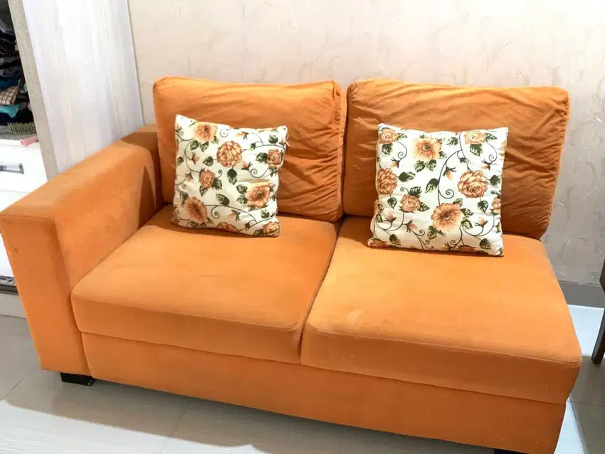 Set Kursi Sofa Tamu Letter L Minimalis