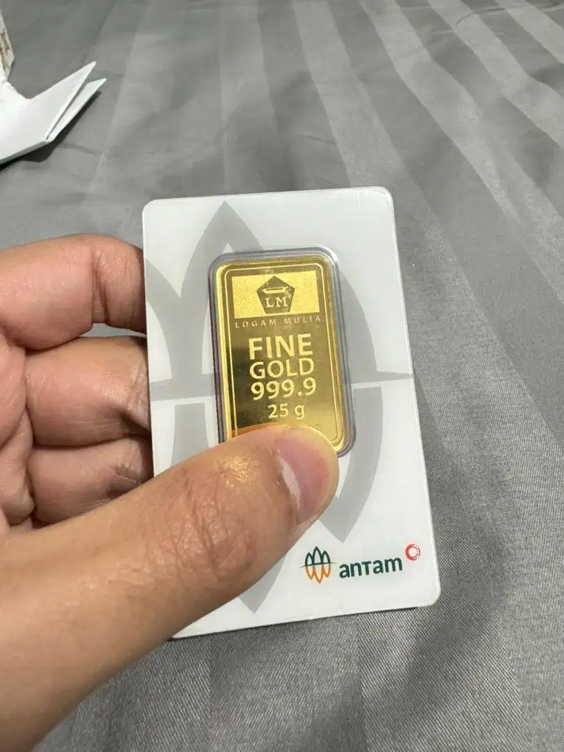EMAS ANTAM LM 25gr LM LOGAM MULIA CERTIEYE RED MARK