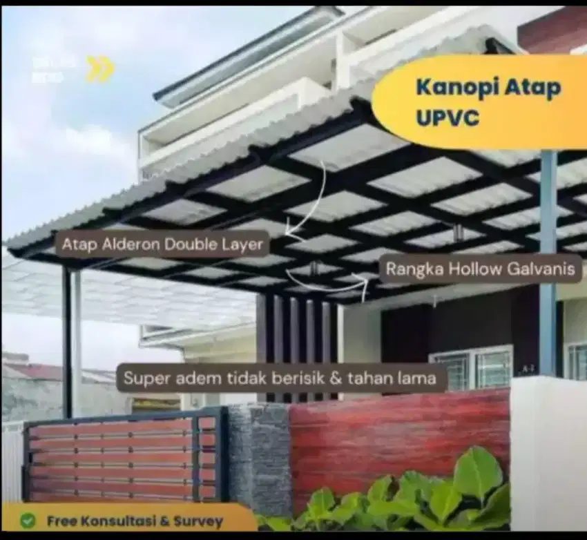 Jasa pembuatan kanopi pintu gerbang