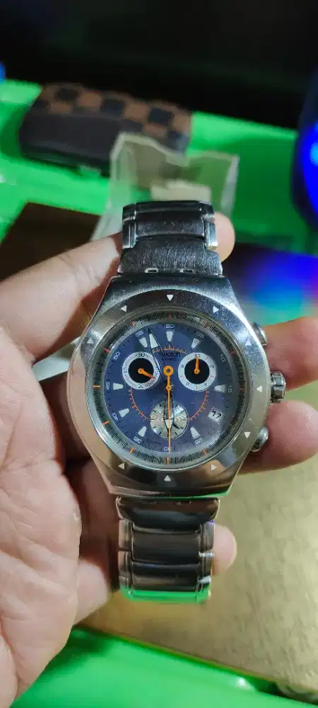 Jam tangan Swatch big irony chrono retro (Rare)