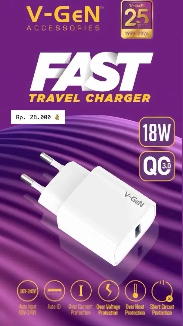 chatger usb 3A vgen
